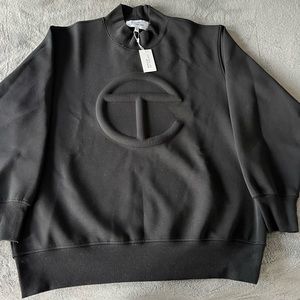 Telfar Embossed Mockneck - Black